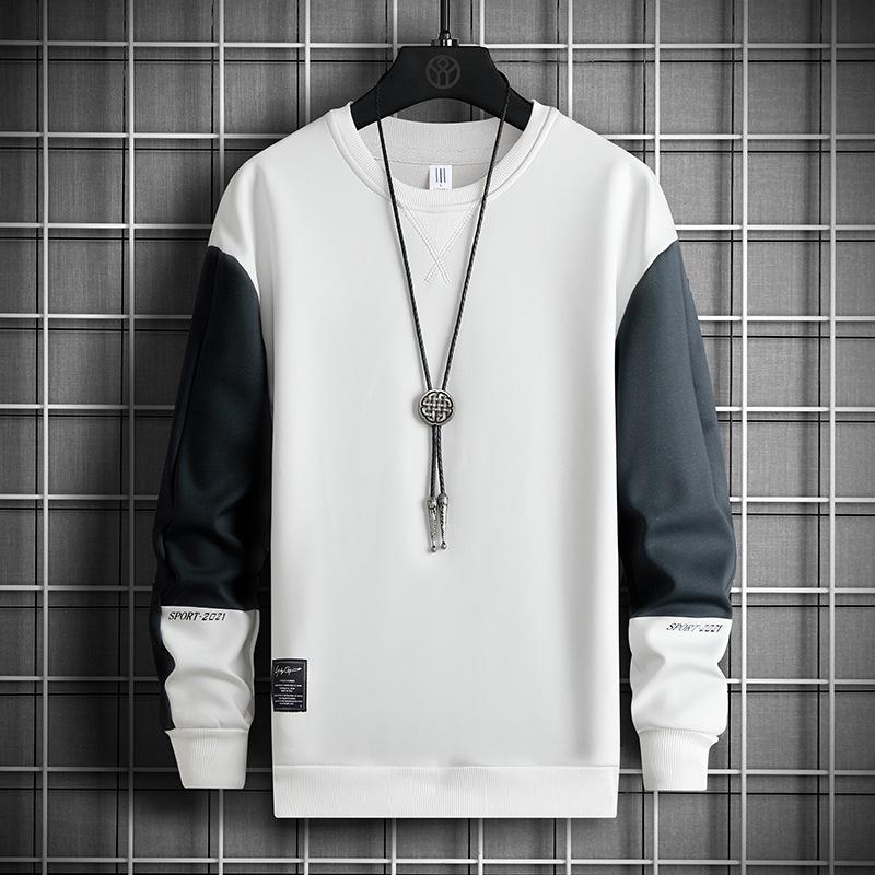 Свитер мужской весенний с принтом пуловер свитер мужской студенческий свободный модный топ больших размеров