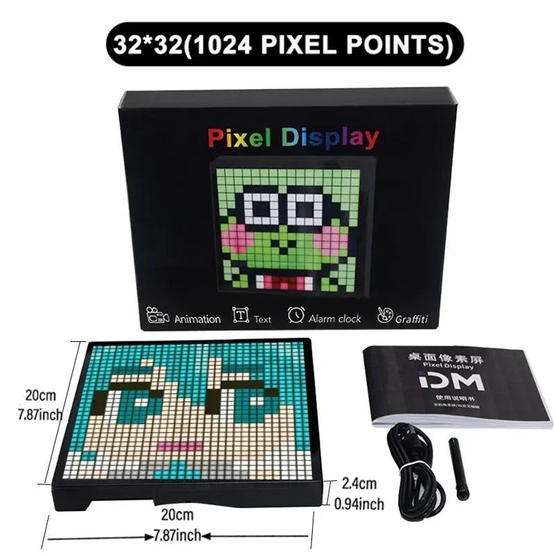 Умный светодиодный матричный пиксельный дисплей RGB DIY граффити Bluetooth управление приложением художественный дисплей для декора игровой комнаты крутая анимационная рамка