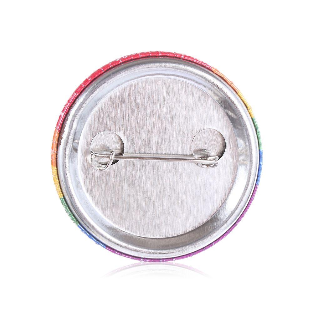 1/2PCS Clothing Rainbow Tinplate Pins Hat Decoration Gay Badge Denim Brooches Brooch Collar Pin