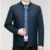 Тонкий деловой пиджак мужской шелковый шелковичный весенне-осенний новый деловой костюм для пап среднего возраста деловой официальный пиджак для государственных служащих