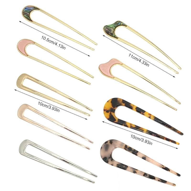 Уникальная вилка для волос большая французская металлическая заколка для волос для женщин элегантная укладка пучка заколки для волос винтажные аксессуары для прически