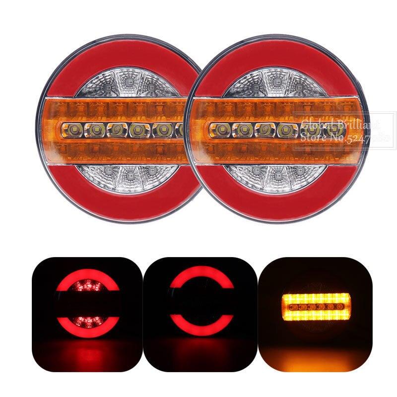 1/2/4 шт. 12 В 24 В светодиодный прицеп грузовик задний фонарь задний фонарь стоп-сигналы заднего хода автомобиль лодка автобус караван течет указатель поворота лампа