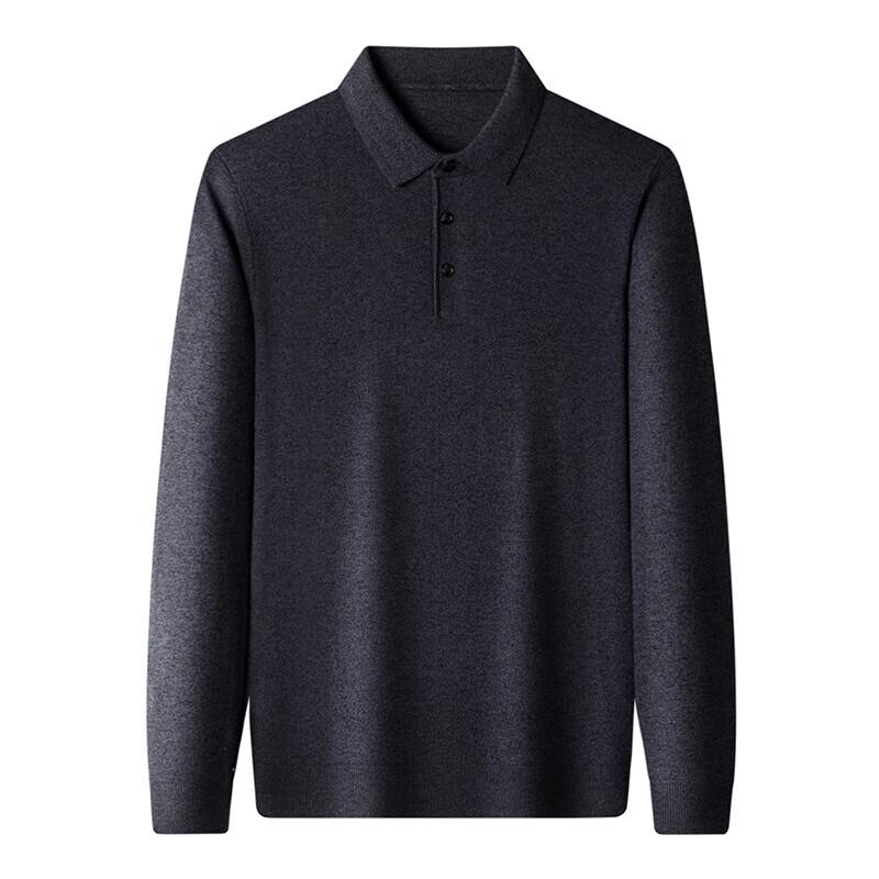 Hengyuanxiang Мужской трикотажный свитер с воротником поло