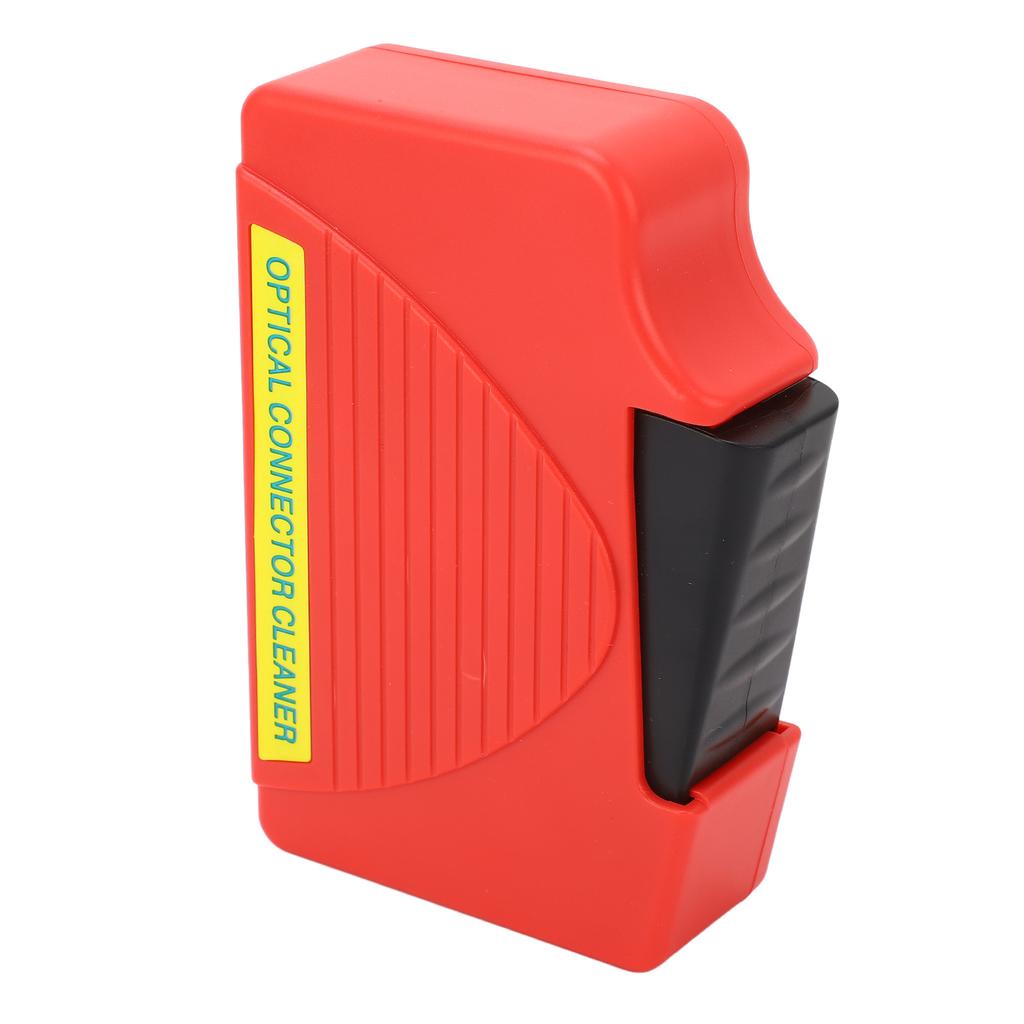 Red Optical Fiber Cleaning Box Compact Lightweight SC FC LC ST Fiber Optic End Connector Cleaner