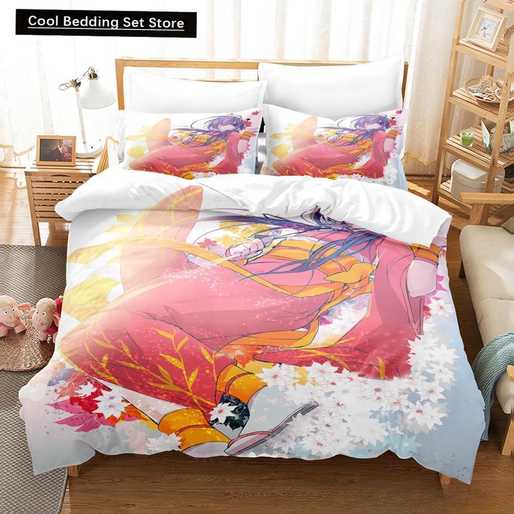 3D Print Anime Kawaii Girl Kyouka 2/3pcs Bedding Set Single Twin Full Queen King Size Bed Set Adult Kid Bedroom Duvet cover Sets