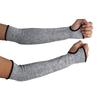 1 Pair 45cm Gray Cut Resistant Sleeves with Thumb Hole For Work Preventing Stab