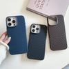 Applicable To Apple 16 ProMax Source Pattern Mobile Phone Case PC Carbon Fiber IPhone 15 Metal Lens Anti Fall Protection Case