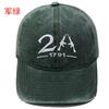 New A--Embroidered baseball cap Washed retro men's and women's casual outdoor sports sun hat
