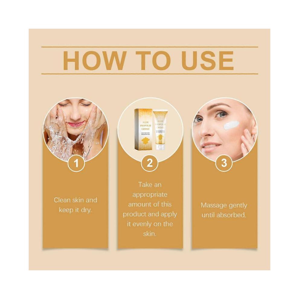 OUHOE Aloe Propolis Moisturizing Cream Hydrating Honey Nourishing Hydrating Rejuvenating Brightening