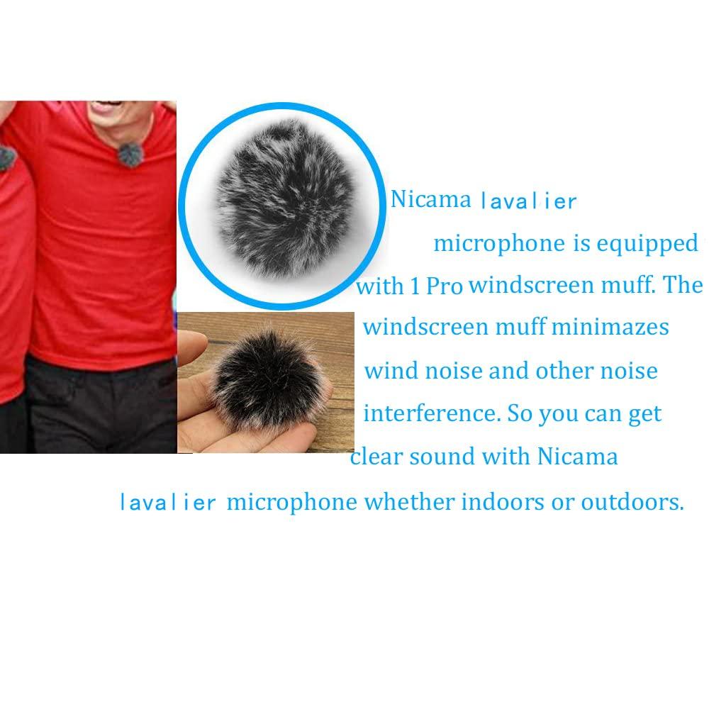 Микрофон Nicama XLR Pin с фантомным питанием, всенаправленный, клипсовый конденсаторный микрофон для видеокамер Canon Sony Panasonic ZOOM H4n H5 H6 Tascam LVM1-XL