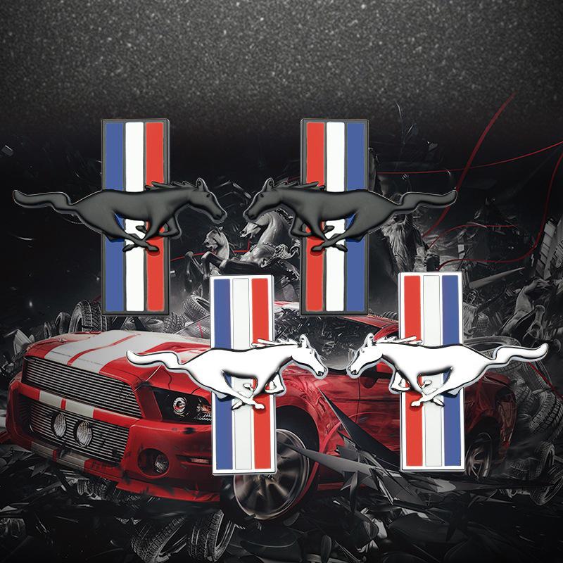 Металлическая наклейка на крыло Ford Mustang GT - Боковой значок нового Mondeo/Mustang