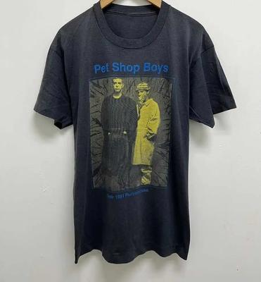 1991 Дискография Pet Shop Boys Футболка Черная Унисекс Размер S-5XL EM0834 Унисекс Футболка