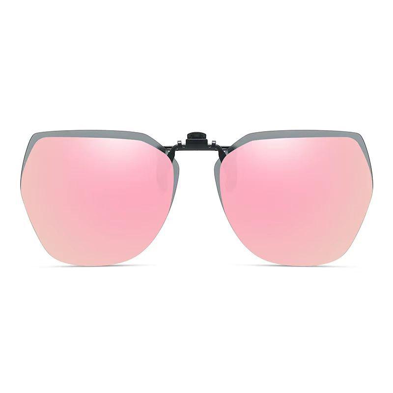 Поляризованные солнцезащитные очки-клипсы для мужчин и женщин, фотохромные очки для водителя автомобиля, очки для ночного видения, антибликовые, винтажные квадратные очки