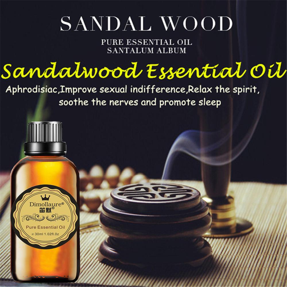 30 мл Жасмин Нероли Лаванда Эвкалипт Мята Чистые эфирные масла Диффузор Сандаловое дерево Вишневый цвет Арома-масло чайного дерева
