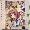 VIKAMA Cat Girl Tapestry Removable Wall Decal for Cat Girl Anime Perfect for Dorms and Bedrooms Ideal Gift for Anime Fans