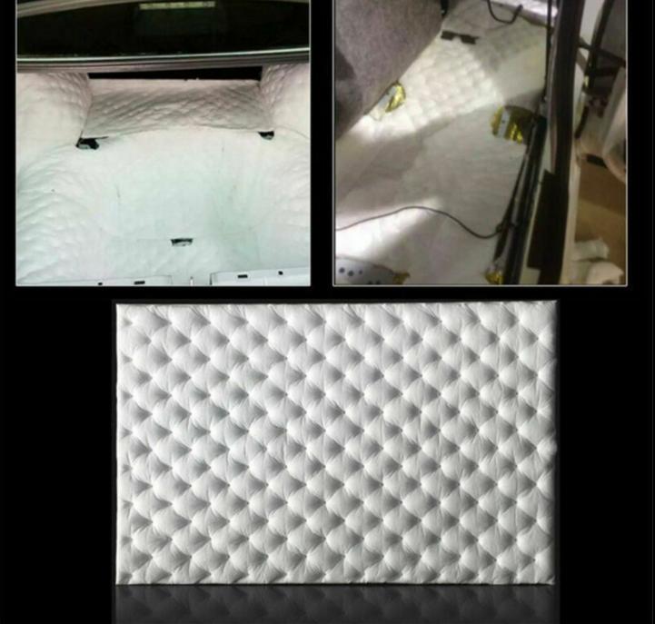 50x80 см звукоизоляционный хлопковый коврик для автомобиля, звукоизолирующий, самоклеящийся, водонепроницаемый, огнестойкий