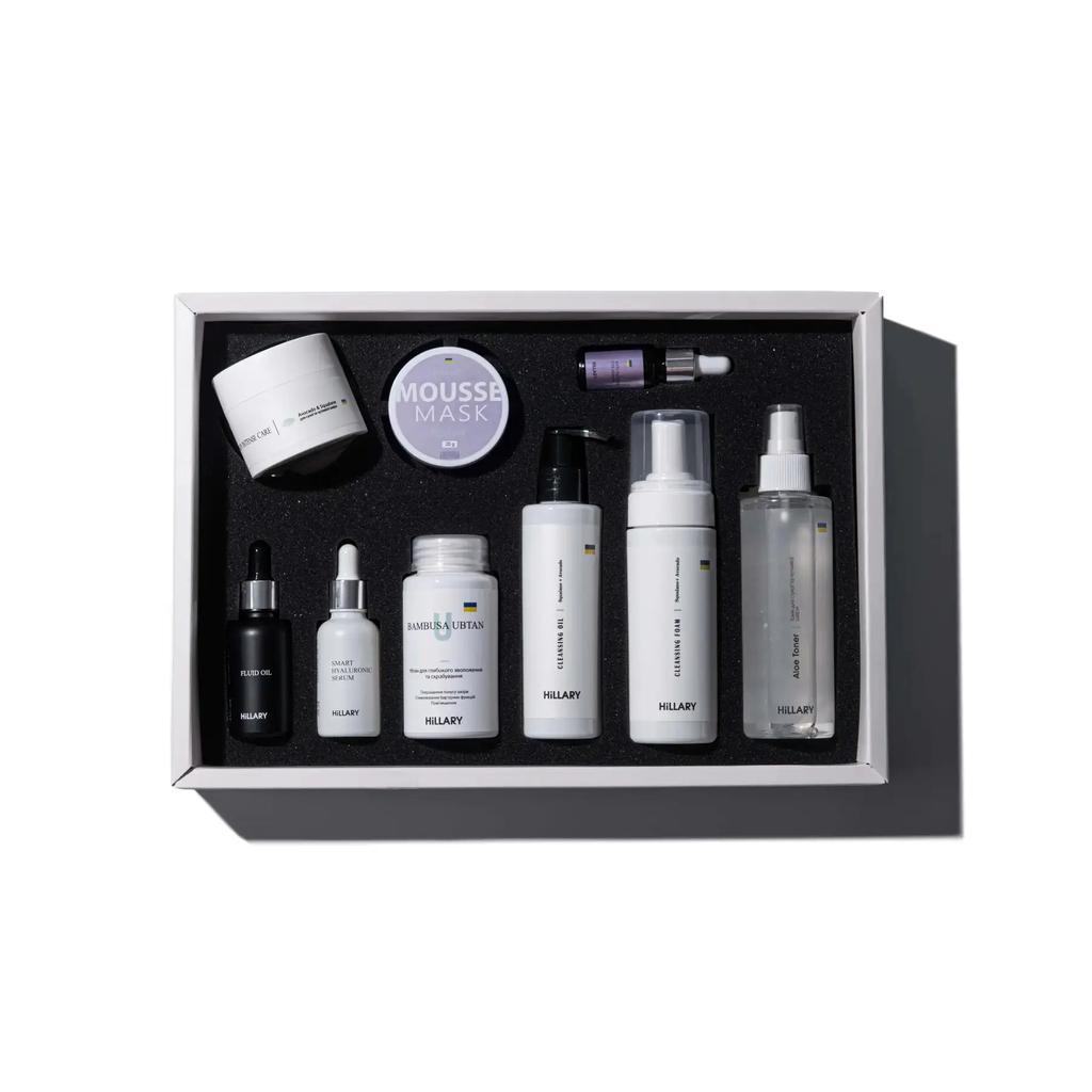 Complete Care Set for Dry and Sensitive Skin Perfect 9 Hillary