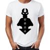 Casual Men's T-shirt Avatar The Last Airbender Aang And Appa Anime Badass Tshirt Unisex Tees Tops Harajuku Streetwear