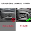 2Pcs/Set Car Side Seat Adjustment Button Frame Sticker Trim For Land Rover Range Rover Evoque 2012-2018 Auto Interior