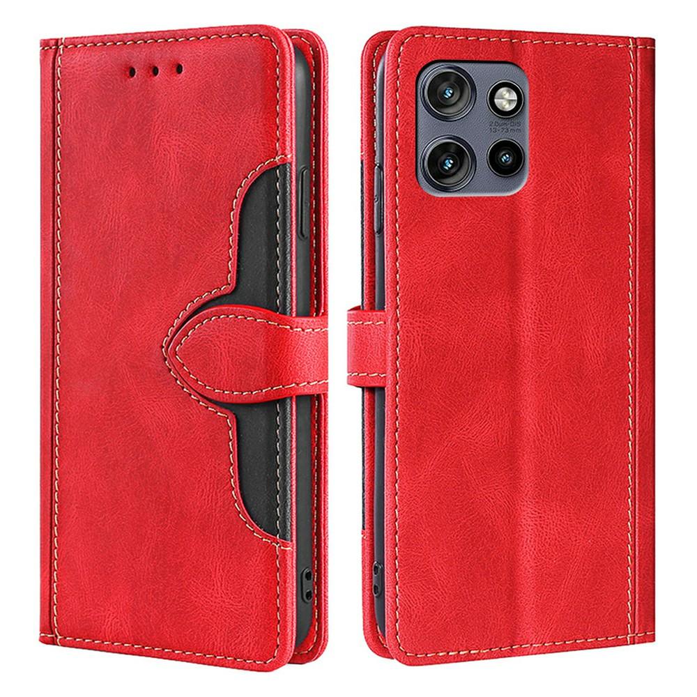 Для Motorola Edge 50 Neo 5G Чехол Кожаный Чехол-кошелек для телефона с магнитной застежкой в виде соломенной шляпы