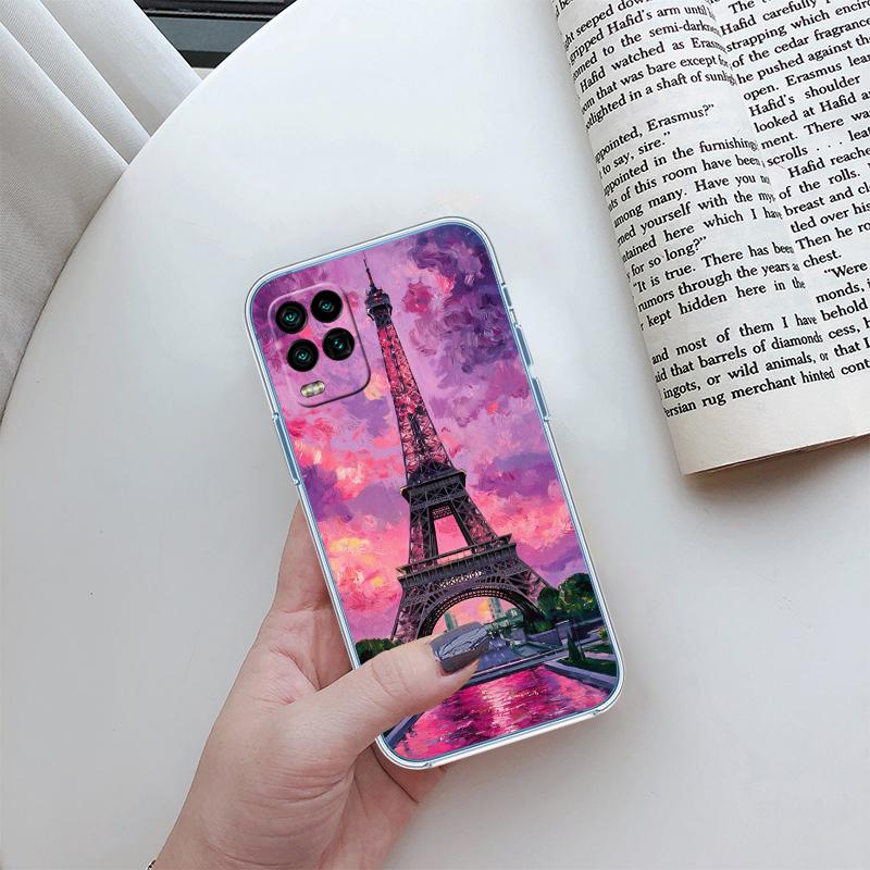RP54 Париж Эйфелева башня Прозрачный чехол для телефона для Samsung Galaxy A04 A04S A14 A23 A34 A54 M23 M33 M52 M53