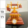 00939 Retro Household Table Rotary Dial Telephone Phone Machine Model Mini Blocks Bricks Building Toy for Children No Box