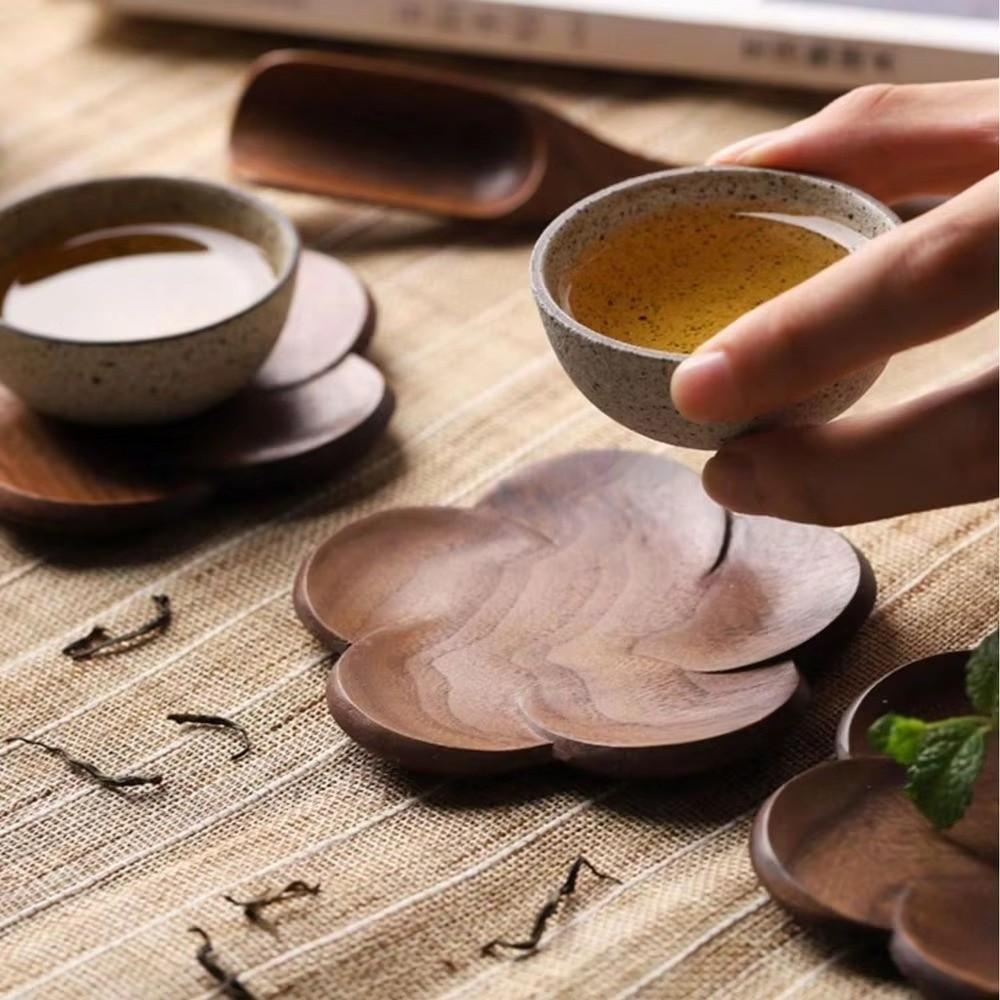 Heat Resistant Wooden Coaster Reusable Tea Cup Pad New Drink Holder  Home Decor
