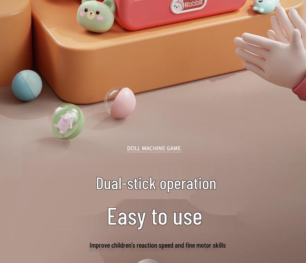 Mini Claw Machine Toy for Kids - Home Use Electric Doll Grabber