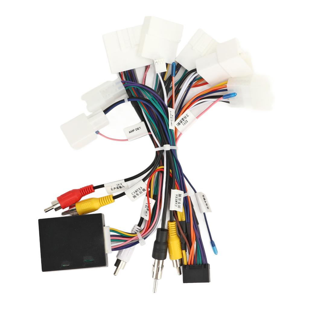 Car Stereo Radio Wiring Harness with USB CANBUS Decoder Adapter for Camry Corolla RAV4 4Runner