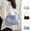 Oxford Cloth Shoulder Tote Bag Solid Color Messenger Bag Casual Crossbody Women