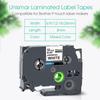 5PK/10PK 6/9/12mm TZe231 Compatible for Brother P-touch TZe221 TZe211 TZe-White-Tape Lamination Label for Brother PTH110 Printer