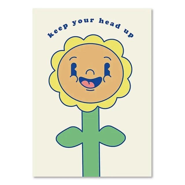 1 шт. настенная живопись на холсте цветная гостиная домашний декор клубника любовь интерьер картины бабочка подсолнух спальня для девочек без рамки