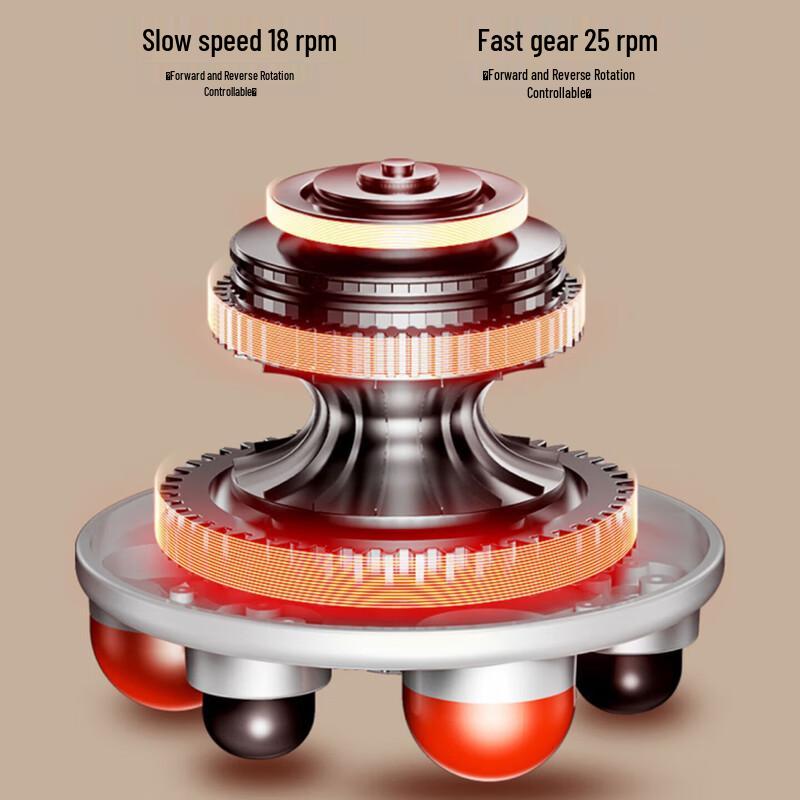 CHIGO Heated Abdominal Massager with Bian Stone and Kneading Therapy CN plug (adapter included)