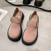 Мода 2024 года, осенние женские туфли-лоферы на толстой подошве, модные и удобные, однотонные, на плоской подошве, с низким верхом