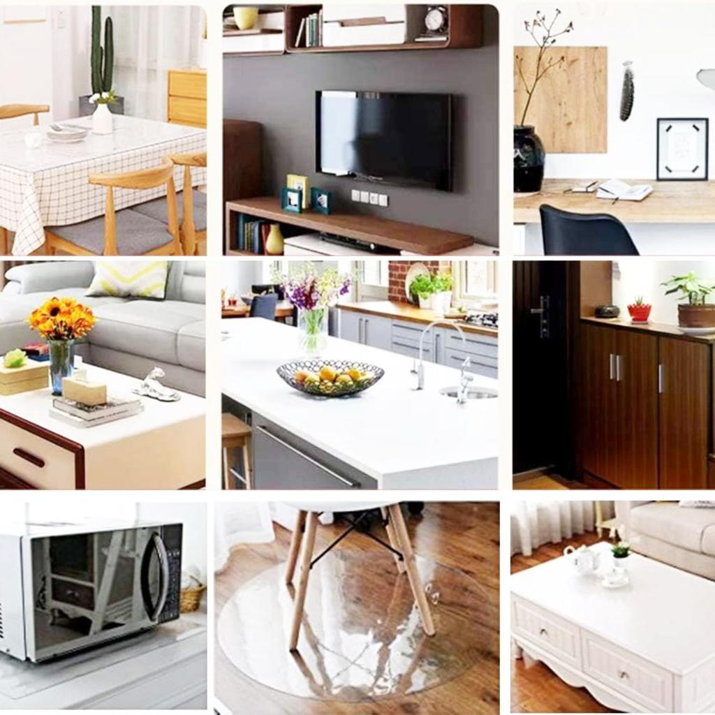 Скатерть NaturesHome, масляная скатерть, термостойкая, водостойкая, легко поддается калибровке, прозрачный винил, матовый, водонепроницаемый, устойчивый, плотный,