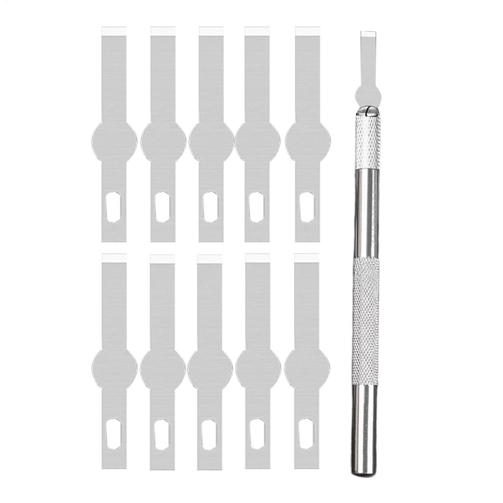 Metal Spudger Back cover glass removal tool mobile phone repair glue scraper Precise Anti Slip Handle phone film scraper tool