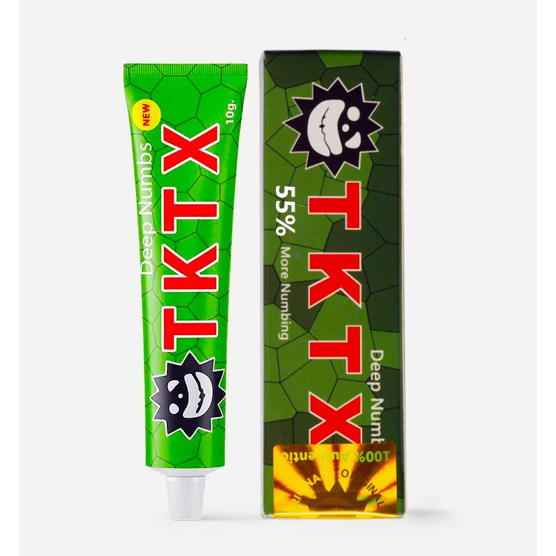 TKTX 55% Обезболивающий крем 10 г черный/белый/синий/желтый/зеленый/золотой/красный