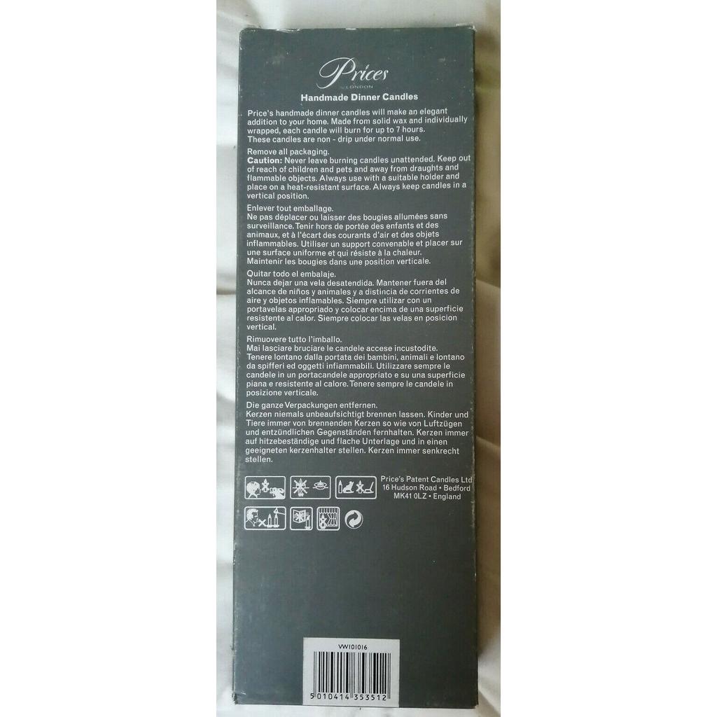 Prices Candles Venetian Candles (Pack Of 10)