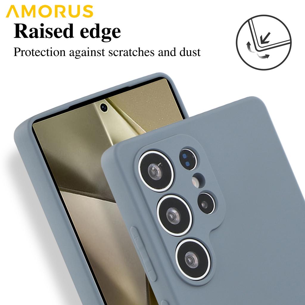 For Samsung Galaxy S25 Ultra Case Precise Cutouts TPU Fiber Lining Shockproof Phone Cover