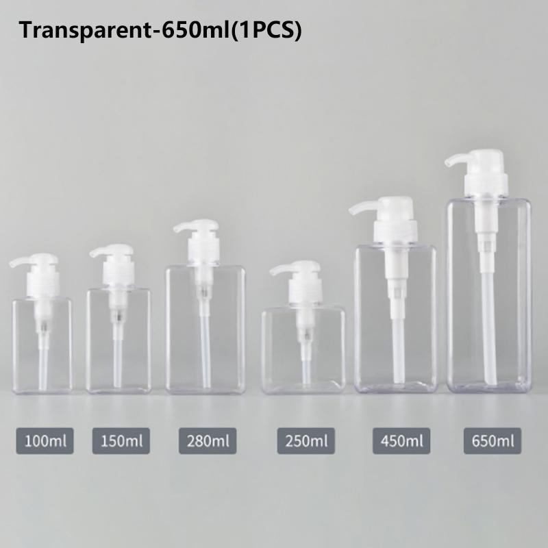100-650Ml Square Bottle Liquid Soap Whipped Mousse Points Bottling Shampoo Lotion Shower Gel Pump Bottlesnding Soap Dispenser