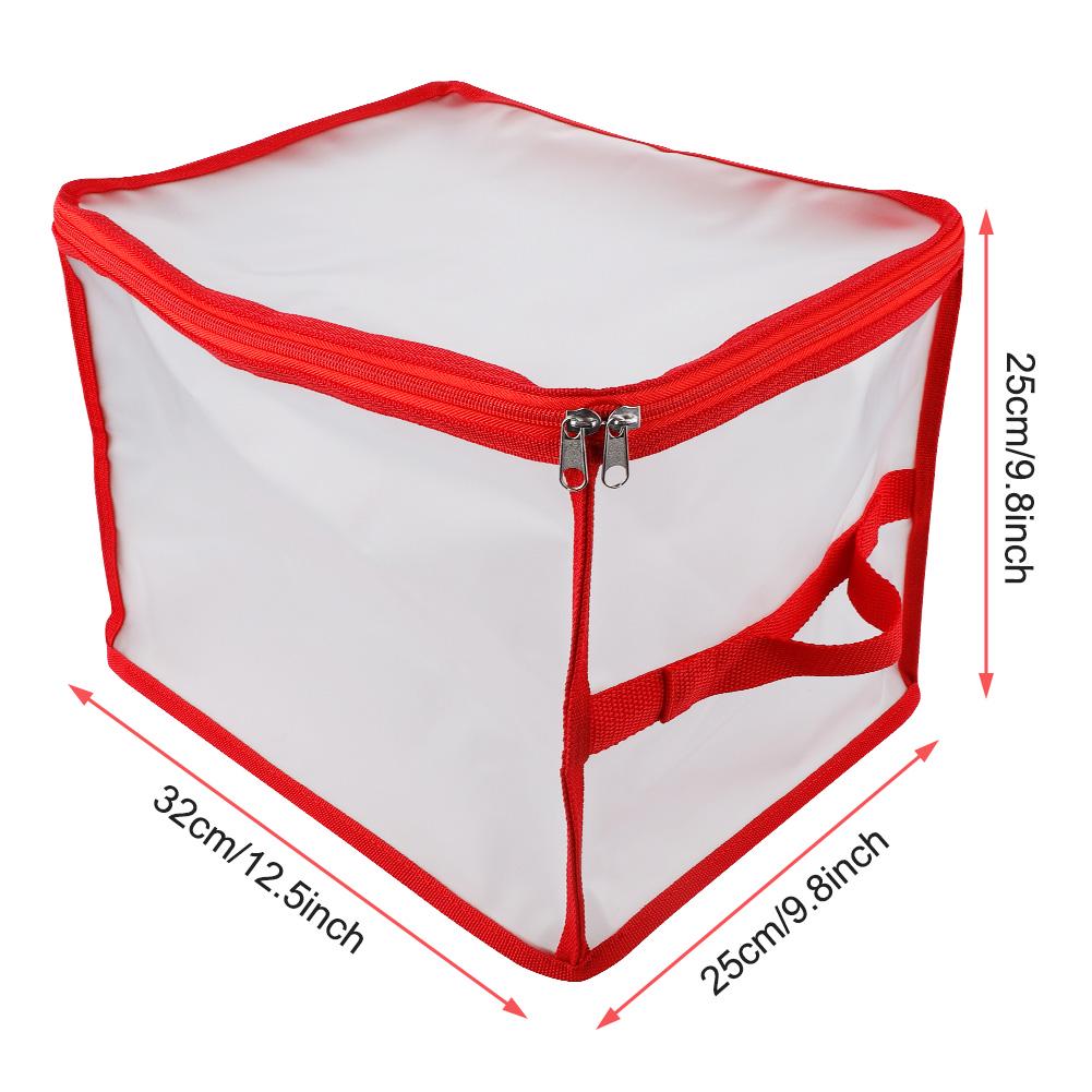 Transparent Christmas Storage Bag Convenient Collapsible Empty Storage Box for Christmas Light