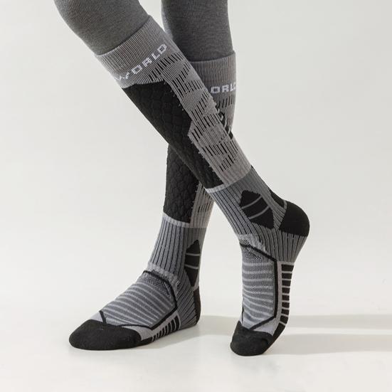Yousheng Winter Ski Socks Men Women Thickened Warm Compression Sports Socks Thermal Knee High Socks for Mountaineering Snowboarding Skiing