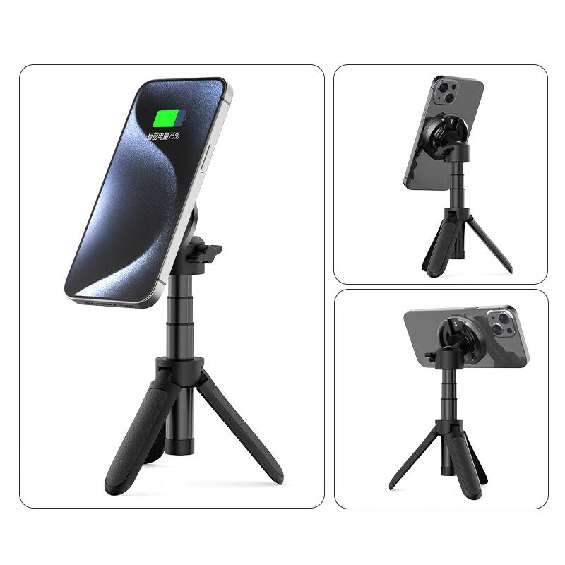 Алюминиевый магнитный держатель для телефона на 360° с 1/4 холодным башмаком для фиксации фотографий для iPhone 15 14 13 12 Pro Max Magsafe Xiaomi