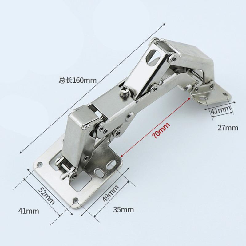 Soft Close No Punching Required Spring Hinges,No Pre-drilled Noiseless Hidden Concealed Cabinet Hinge Furniture Hinge