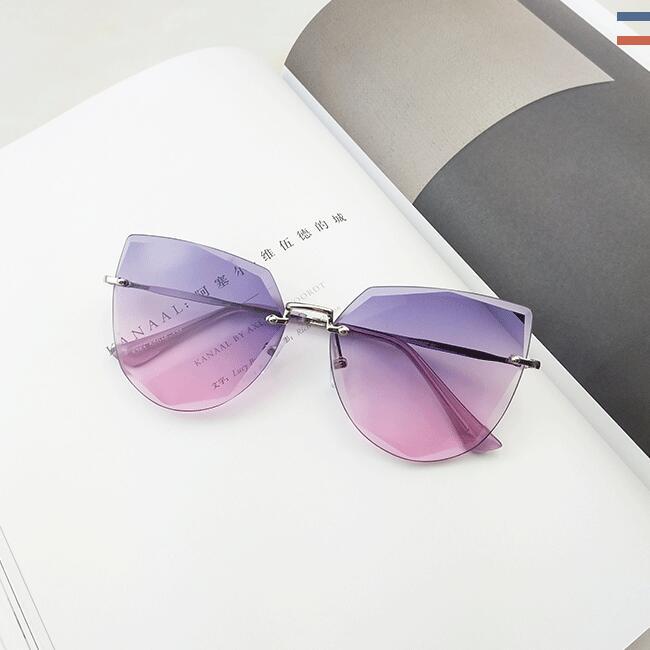 Безоправные солнечные очки в стиле градиент