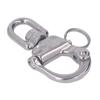 Snap Shackle 360 Degree Rotation Stainless Steel Polished Surfaces Quick Release Snap Shackle for Spinnaker Halyard