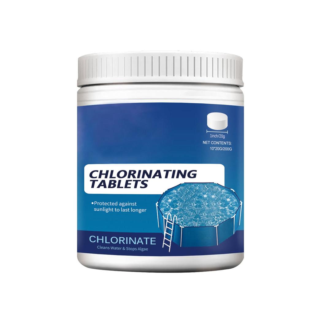 Clarifying And Decontamination Of Swimming Pool Quality, Removing Odor, Multi Purpose Cleaning Effervescent Tablets