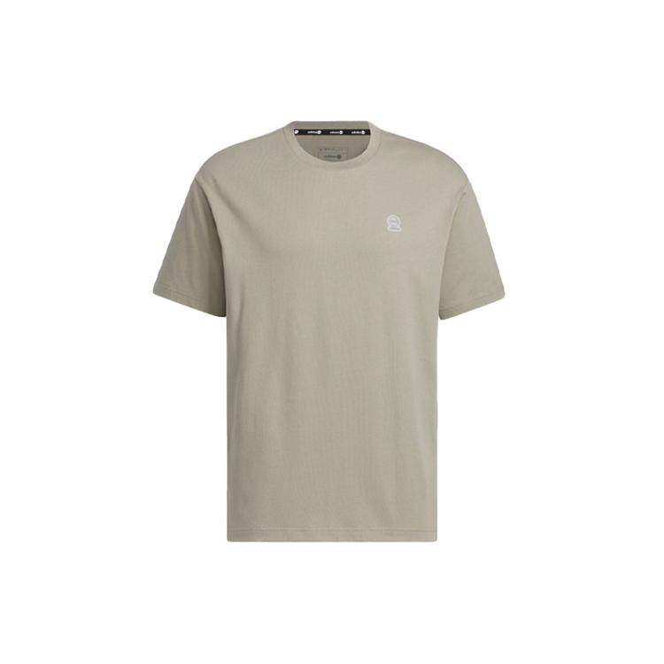 Adidas Neo T Shirt Unisex Pebble Silver Gray IB7677