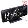 LED Alarm Clock Big Screen Temperature and Humidity Electronic Display Radio And Time Projection Function Clock Rechargeable