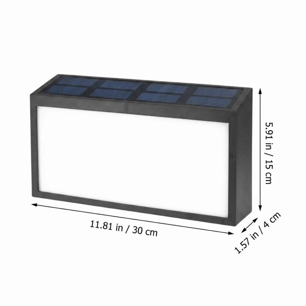 Soft Uniform LED Glow Solar LED Address Plaque Light Solar-Powered LED Light Entrance Wall